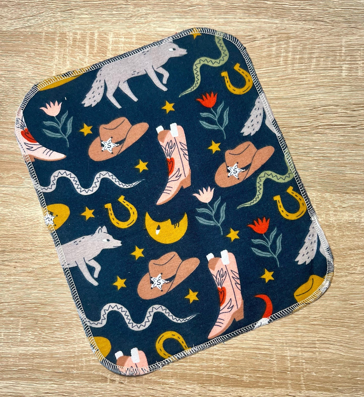 Western Reusable Paper Towels | Cowboy Boot Kitchen Towels