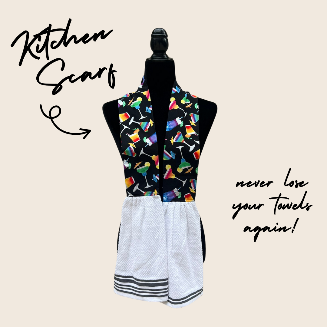 Cocktails Kitchen Scarf