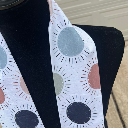 Multicolor Suns Kitchen Scarf