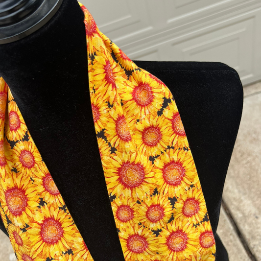 Packed Sunflowers Kitchen Scarf